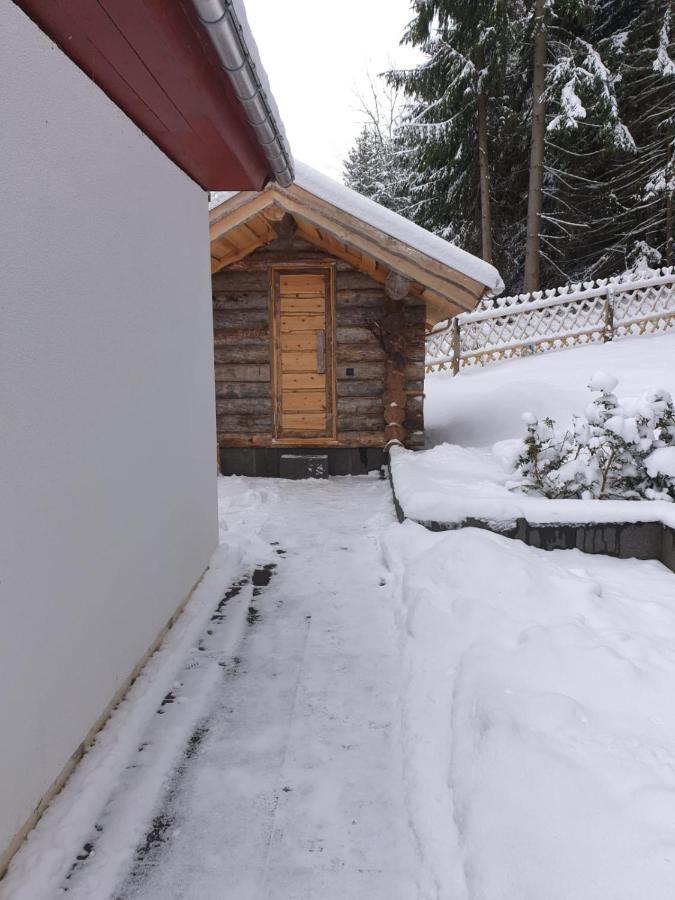 Erzgebirgsidyll Breitenbrunn - Waldhaus Neuer Anbau Exteriör bild