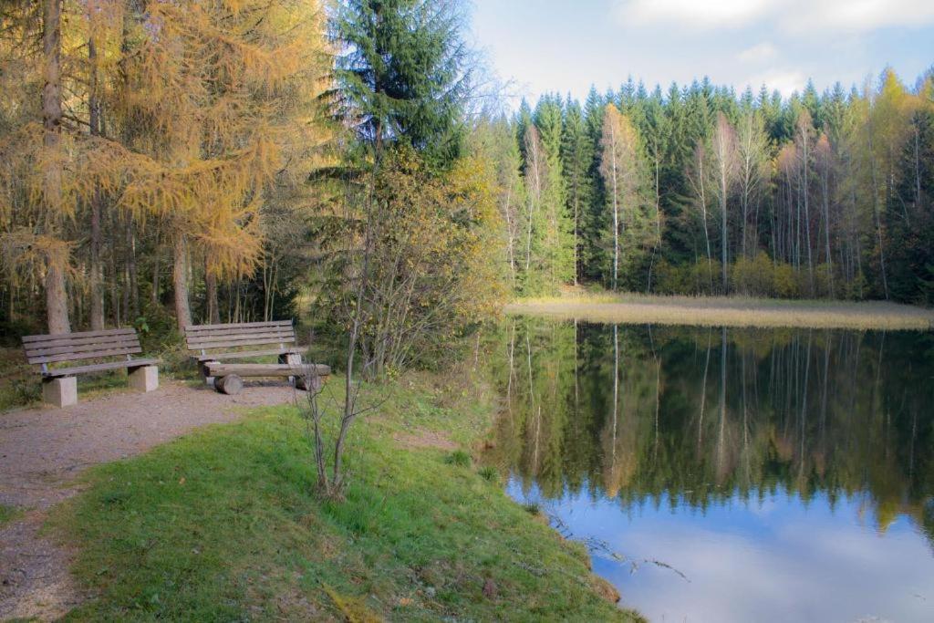 Erzgebirgsidyll Breitenbrunn - Waldhaus Neuer Anbau Exteriör bild